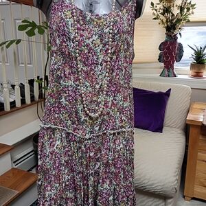 Wild Fable Floral Mini Dress - Purple and Green